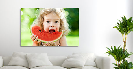 Oferta foto lienzo ejemplo niña en salon
