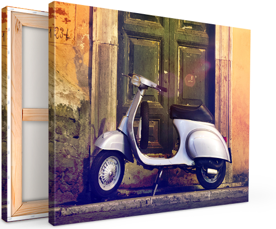 aterrizaje lienzo ejemplo vespa